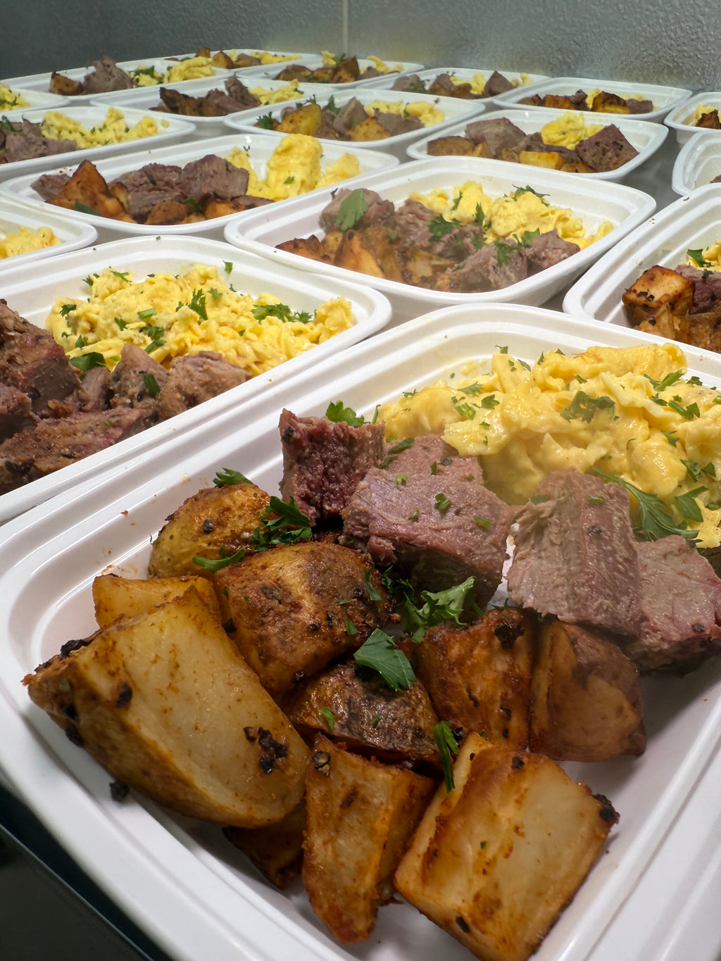 Garlic Steak and Eggs Bowl