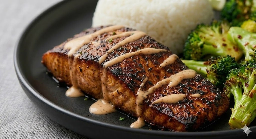Cajun Salmon W/ Cajun Crema